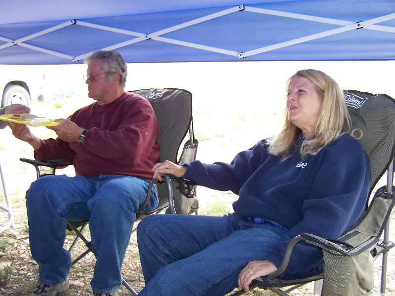 No 31 Kevin and wife Diane enjoying camp life. .JPG